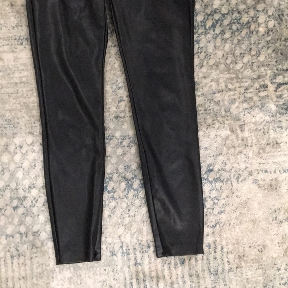 Zara Faux Leather Black Pants - Picture 8 of 8